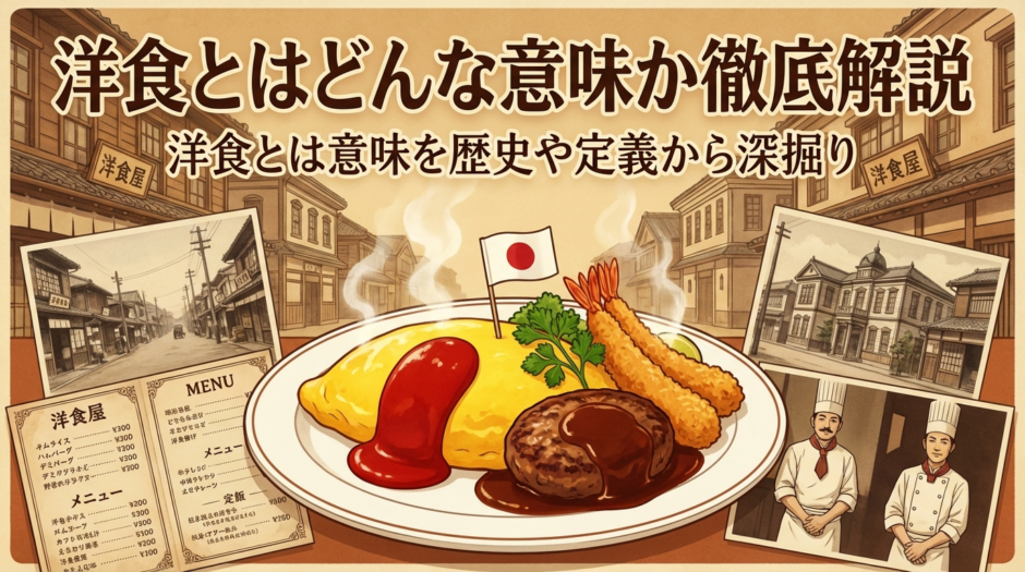 洋食とはどんな意味か徹底解説｜洋食とは意味を歴史や定義から深掘り