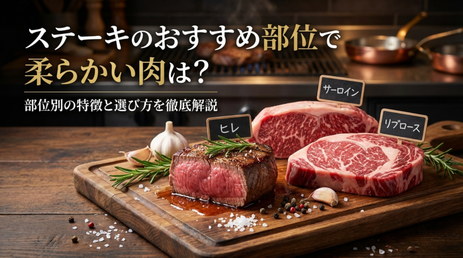 ステーキのおすすめ部位で柔らかい肉は？部位別の特徴と選び方を徹底解説