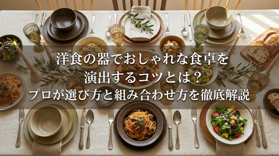 洋食の器でおしゃれな食卓を演出するコツとは？プロが選び方と組み合わせ方を徹底解説