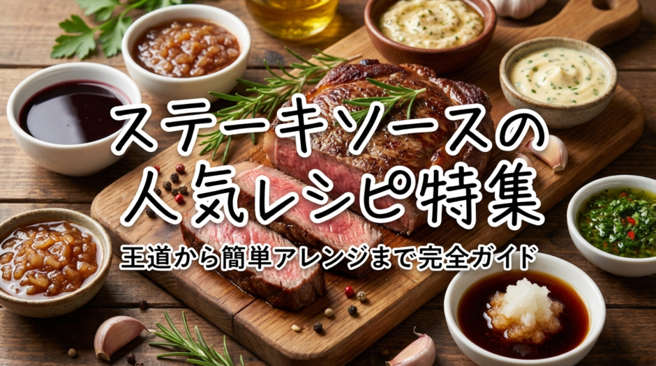 ステーキソースの人気レシピ特集｜王道から簡単アレンジまで完全ガイド
