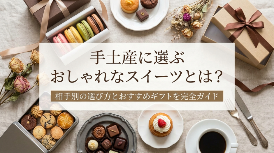 手土産に選ぶおしゃれなスイーツとは？相手別の選び方とおすすめギフトを完全ガイド