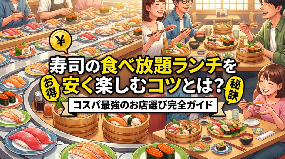 寿司の食べ放題ランチを安く楽しむコツとは？コスパ最強のお店選び完全ガイド