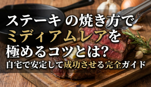 ステーキの焼き方でミディアムレアを極めるコツとは？自宅で安定して成功させる完全ガイド