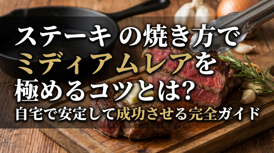 ステーキの焼き方でミディアムレアを極めるコツとは？自宅で安定して成功させる完全ガイド