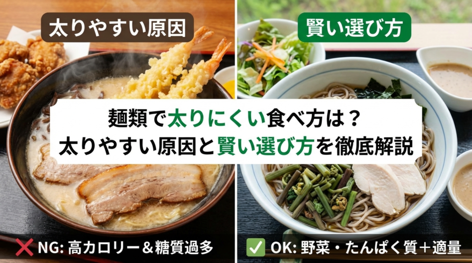 麺類で太りにくい食べ方は？太りやすい原因と賢い選び方を徹底解説