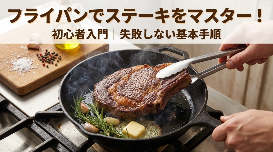 フライパンでステーキの焼き方をマスターする初心者入門｜失敗しない基本手順を解説