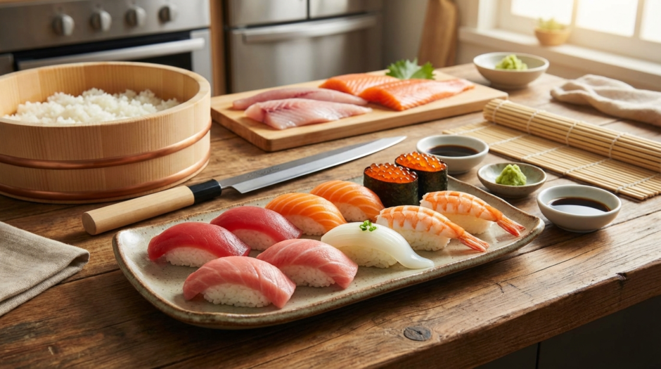 本格寿司のレシピを家庭で再現するコツとは？人気ネタ別に握り方や下ごしらえを詳しく解説
