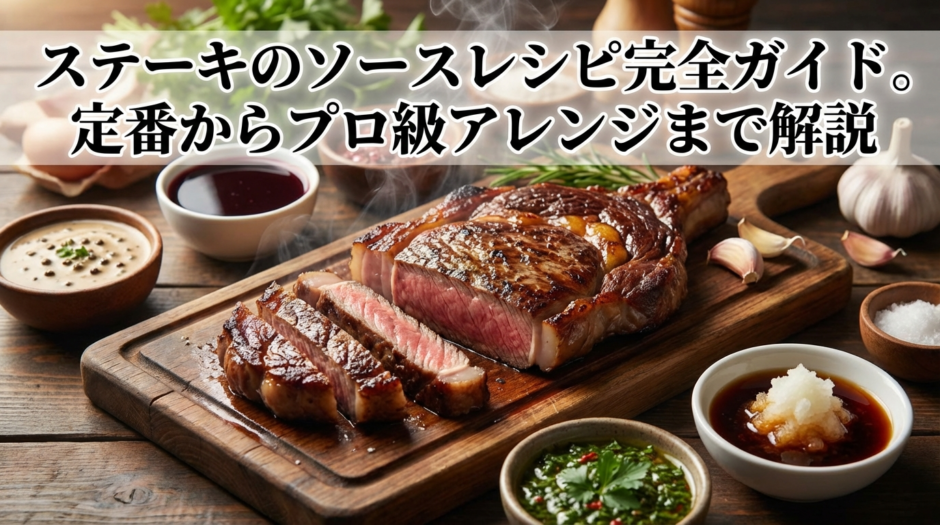 ステーキのソースレシピ完全ガイド。定番からプロ級アレンジまで解説