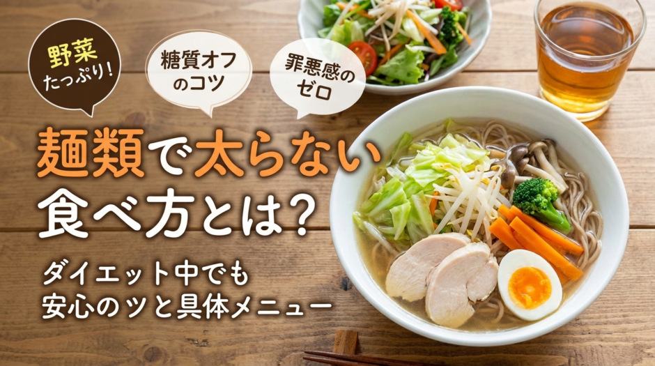 麺類で太らない食べ方とは？ダイエット中でも安心のコツと具体メニュー