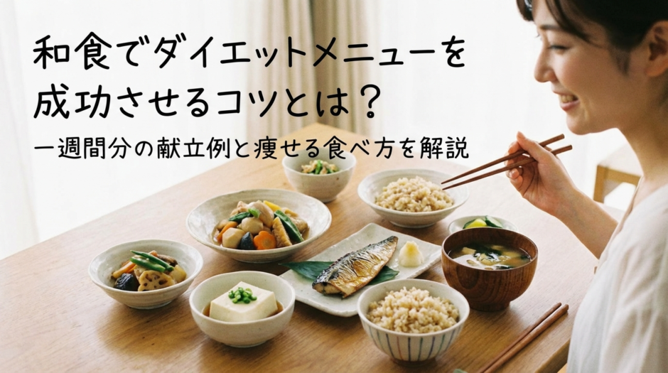 和食でダイエットメニューを成功させるコツとは？一週間分の献立例と痩せる食べ方を解説