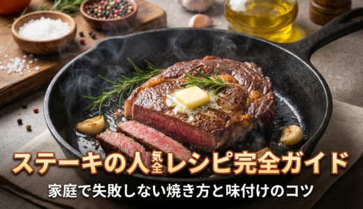 ステーキの人気レシピ完全ガイド｜家庭で失敗しない焼き方と味付けのコツ