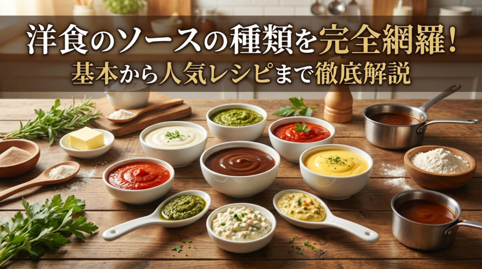 洋食のソースの種類を完全網羅！基本から人気レシピまで徹底解説