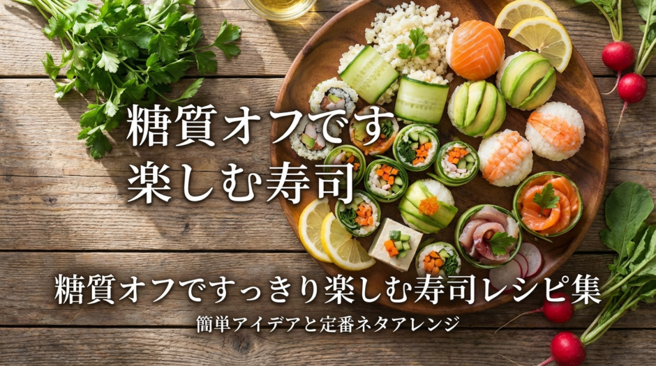 糖質オフですっきり楽しむ寿司レシピ集｜簡単アイデアと定番ネタアレンジ
