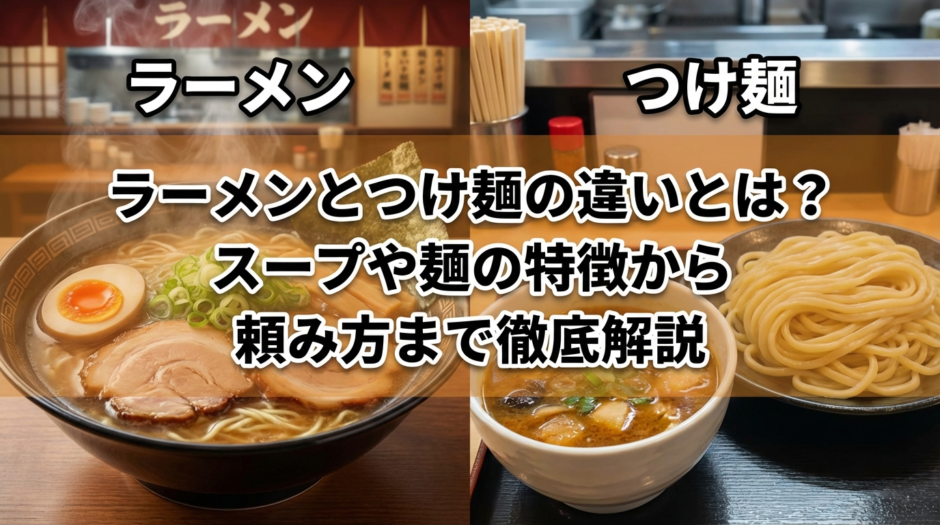 ラーメンとつけ麺の違いとは？スープや麺の特徴から頼み方まで徹底解説