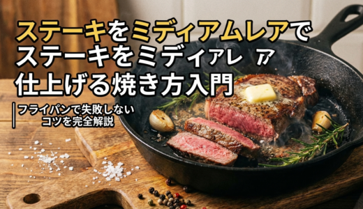 ステーキをミディアムレアで仕上げる焼き方入門｜フライパンで失敗しないコツを完全解説