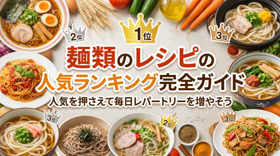 麺類のレシピの人気ランキング完全ガイド｜麺類のレシピの人気を押さえて毎日レパートリーを増やそう