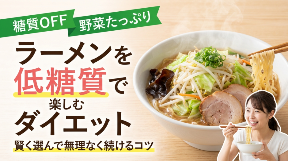 ラーメンを低糖質で楽しむダイエット｜賢く選んで無理なく続けるコツ