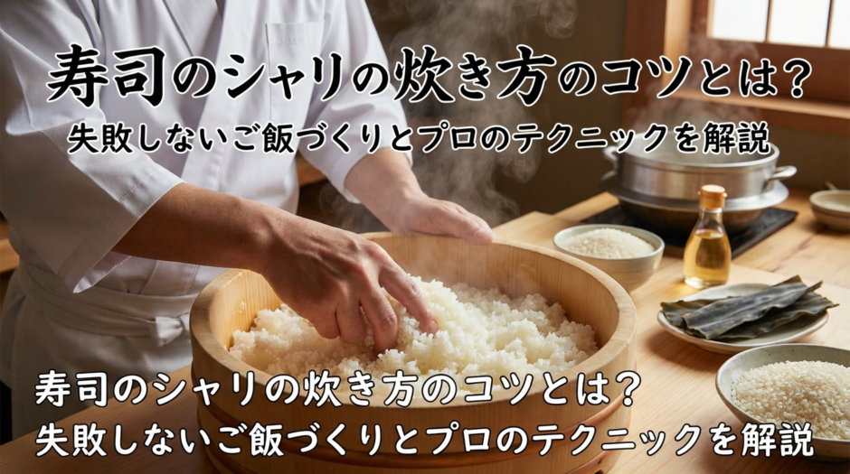 寿司のシャリの炊き方のコツとは？失敗しないご飯づくりとプロのテクニックを解説
