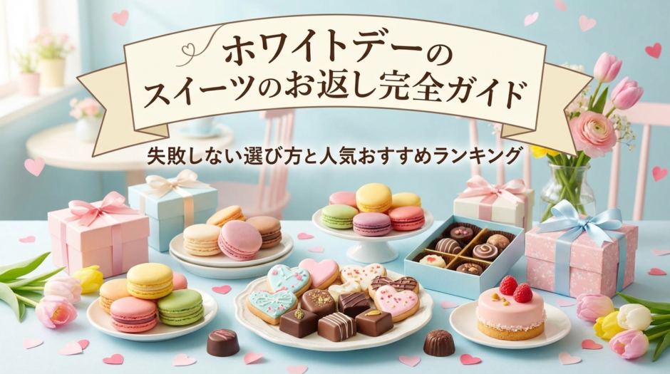 ホワイトデーのスイーツのお返し完全ガイド｜失敗しない選び方と人気おすすめランキング