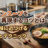 ラーメンスープを自宅で再現するコツとは？プロの味に近づけるレシピとテクニック