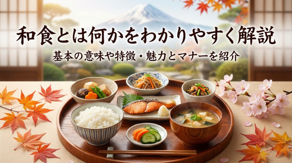 和食とは何かをわかりやすく解説｜基本の意味や特徴・魅力とマナーを紹介