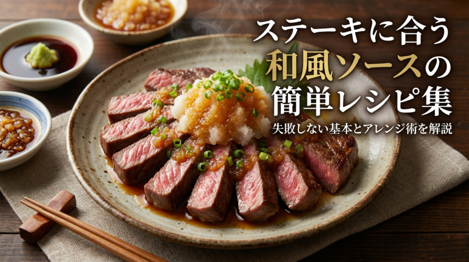 ステーキに合う和風ソースの簡単レシピ集｜失敗しない基本とアレンジ術を解説