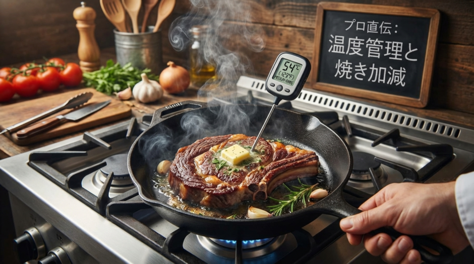 ステーキの焼き方をフライパンで極めるコツ｜プロ直伝の温度管理や焼き加減を完全解説