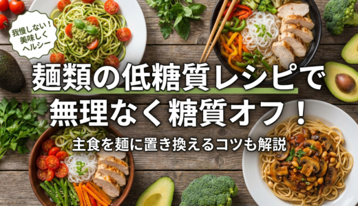 麺類の低糖質レシピで無理なく糖質オフ！主食を麺に置き換えるコツも解説