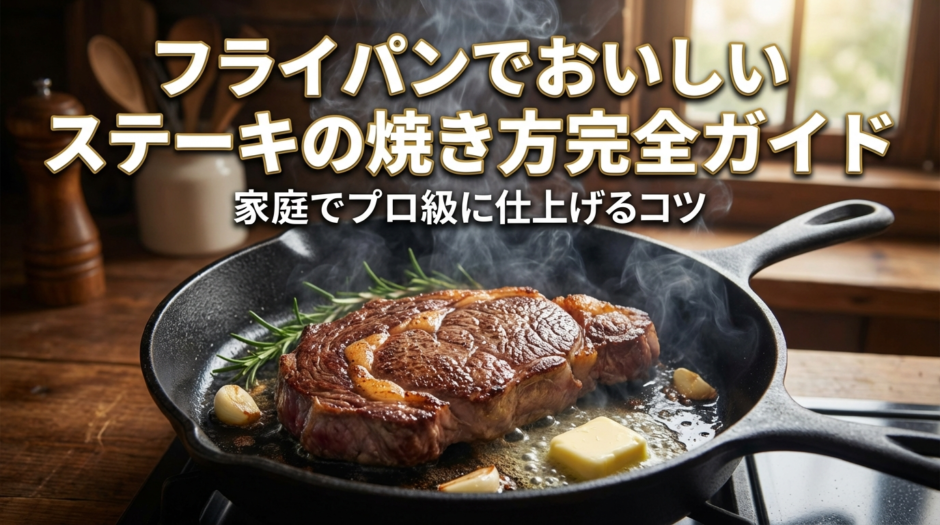 フライパンでおいしいステーキの焼き方完全ガイド｜家庭でプロ級に仕上げるコツ