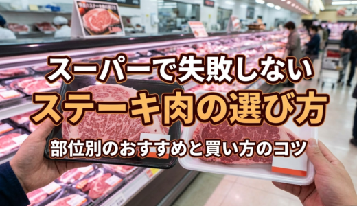 スーパーで失敗しないステーキ肉の選び方｜部位別のおすすめと買い方のコツ