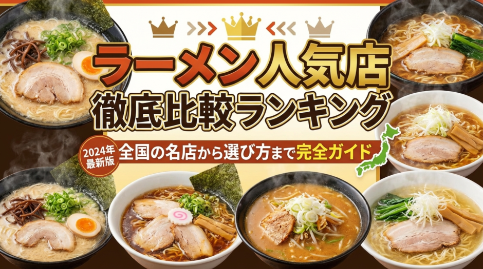 ラーメンの人気店を徹底比較したランキングとは？全国の名店から選び方まで完全ガイド