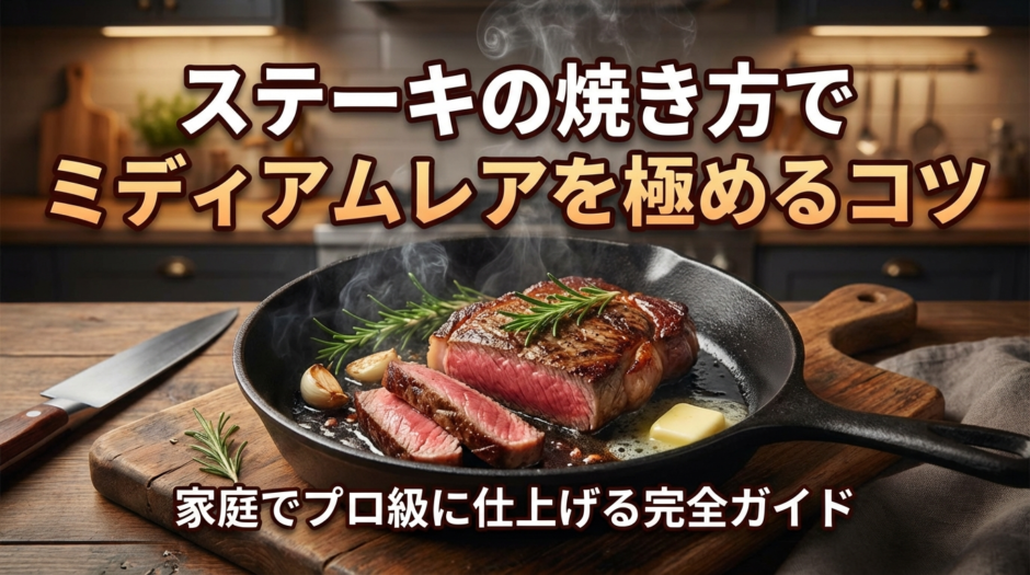 ステーキの焼き方でミディアムレアを極めるコツ｜家庭でプロ級に仕上げる完全ガイド