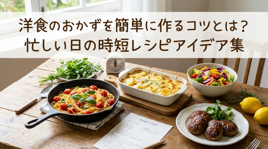 洋食のおかずを簡単に作るコツとは？忙しい日の時短レシピアイデア集