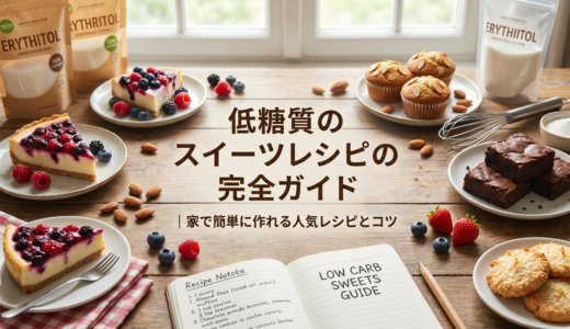 低糖質のスイーツレシピ完全ガイド｜家で簡単に作れる人気レシピとコツ