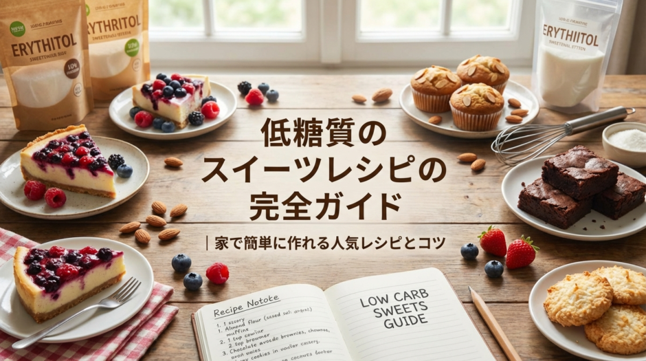 低糖質のスイーツレシピ完全ガイド｜家で簡単に作れる人気レシピとコツ