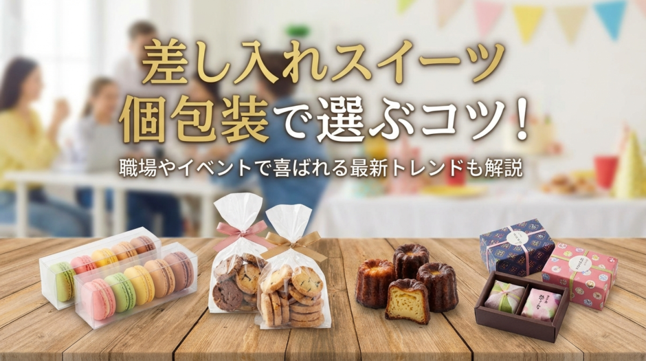 差し入れのスイーツを個包装で選ぶコツとは？職場やイベントで喜ばれる最新トレンドも解説