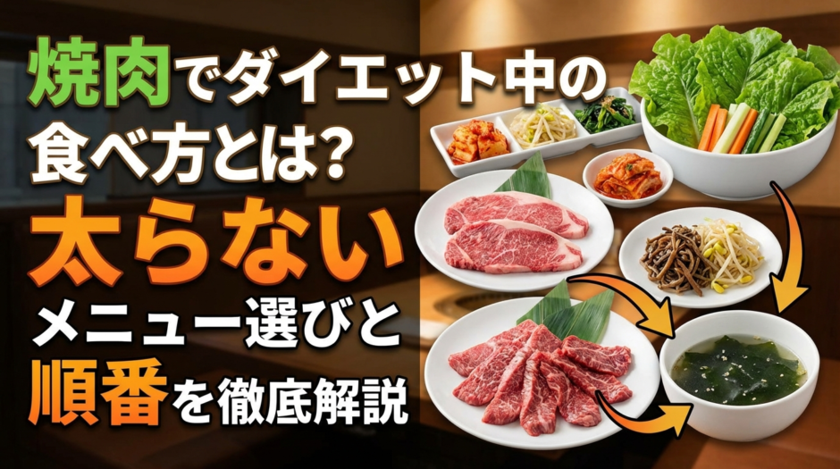 焼肉でダイエット中の食べ方とは？太らないメニュー選びと順番を徹底解説