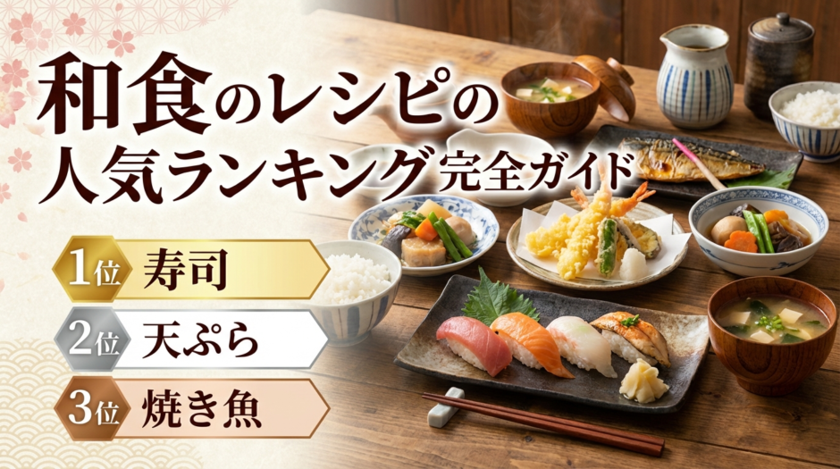 和食のレシピの人気ランキング完全ガイド｜今日作りたい殿堂入りメニューを紹介