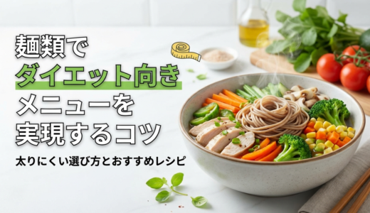 麺類でダイエット向きメニューを実現するコツ｜太りにくい選び方とおすすめレシピ