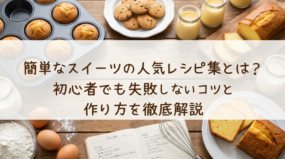 簡単なスイーツの人気レシピ集とは？初心者でも失敗しないコツと作り方を徹底解説