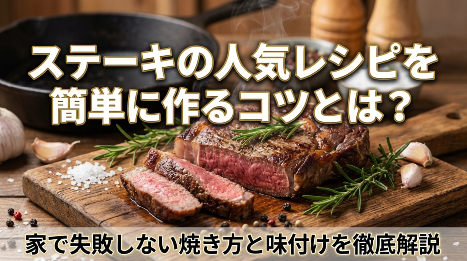 ステーキの人気レシピを簡単に作るコツとは？家で失敗しない焼き方と味付けを徹底解説