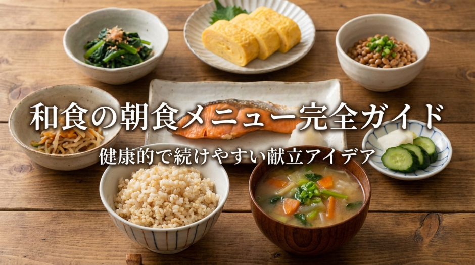 和食の朝食メニュー完全ガイド。健康的で続けやすい献立アイデア