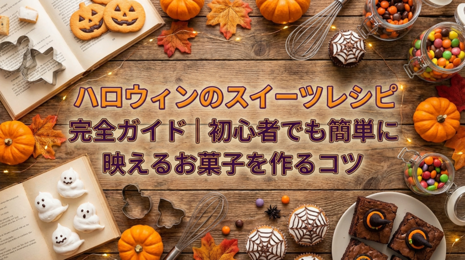 ハロウィンのスイーツレシピ完全ガイド｜初心者でも簡単に映えるお菓子を作るコツ