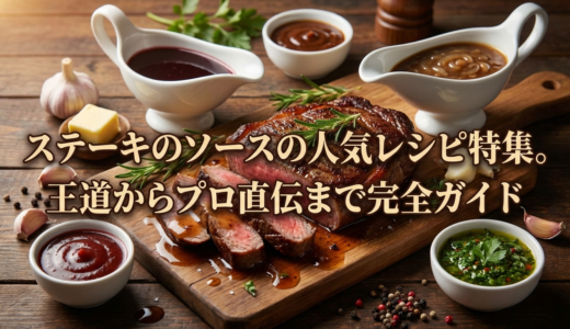 ステーキのソースの人気レシピ特集。王道からプロ直伝まで完全ガイド