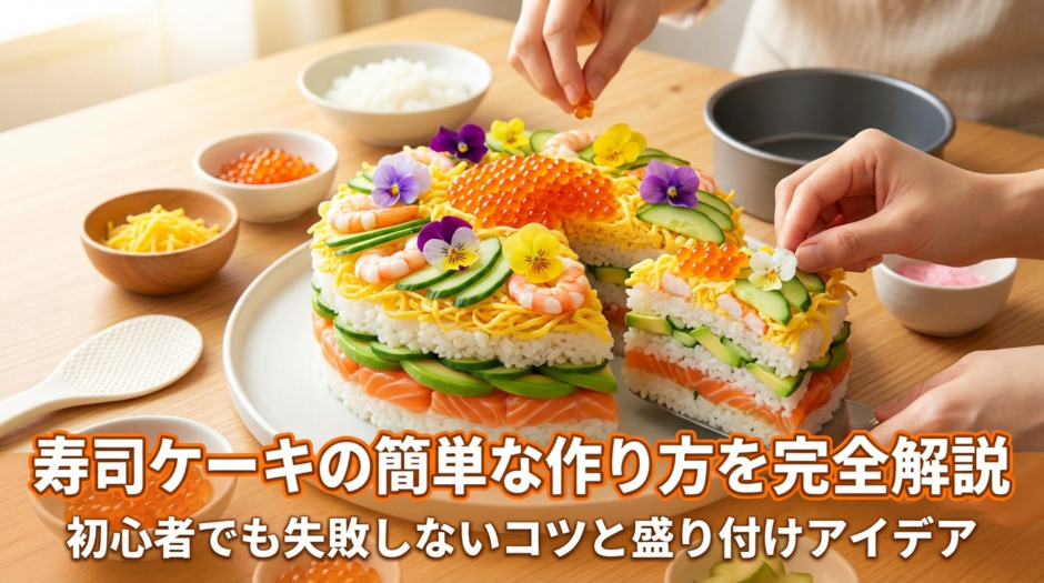 寿司ケーキの簡単な作り方を完全解説｜初心者でも失敗しないコツと盛り付けアイデア