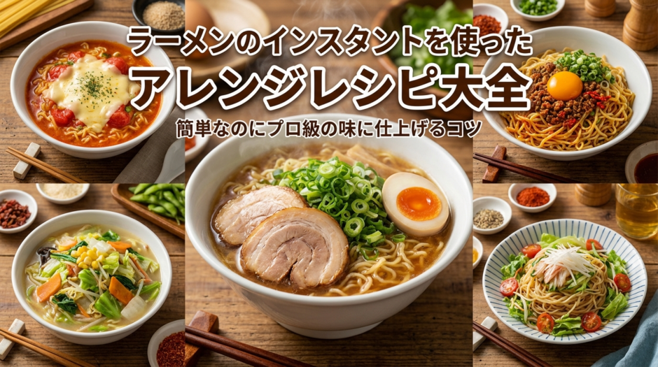 ラーメンのインスタントを使ったアレンジレシピ大全｜簡単なのにプロ級の味に仕上げるコツ