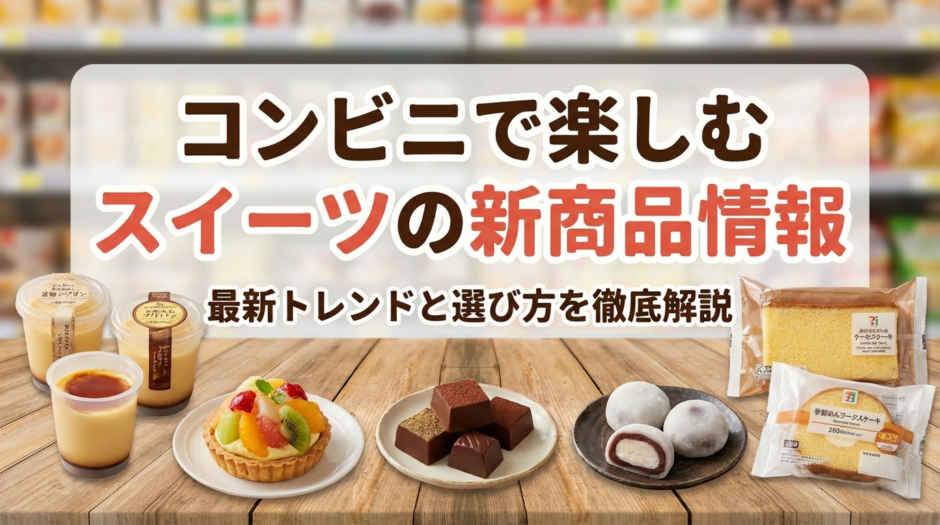 コンビニで楽しむスイーツの新商品情報｜最新トレンドと選び方を徹底解説