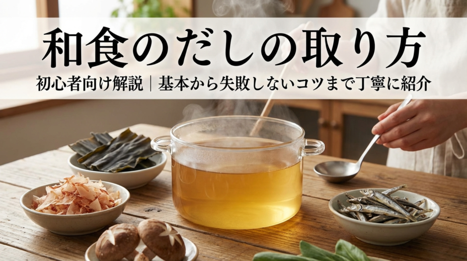和食のだしの取り方を初心者向けに解説｜基本から失敗しないコツまで丁寧に紹介
