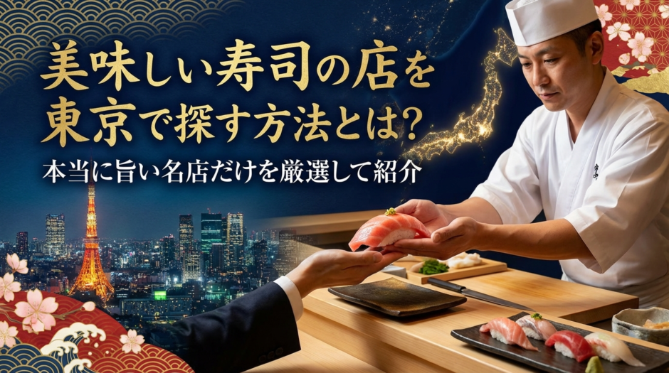 美味しい寿司の店を東京で探す方法とは？本当に旨い名店だけを厳選して紹介