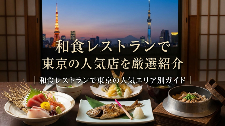 和食レストランで東京の人気店を厳選紹介｜和食レストランで東京の人気エリア別ガイド
